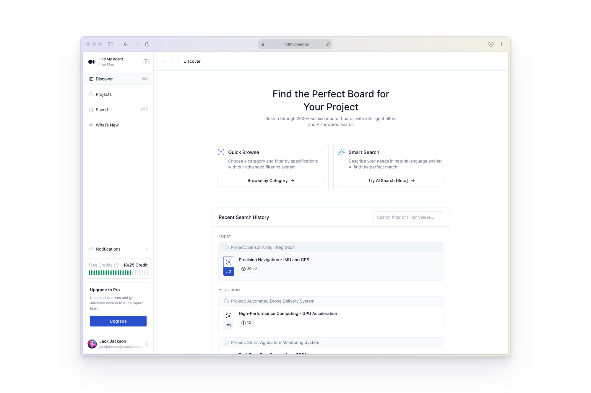 Find My Board SaaS UI screenshot 3