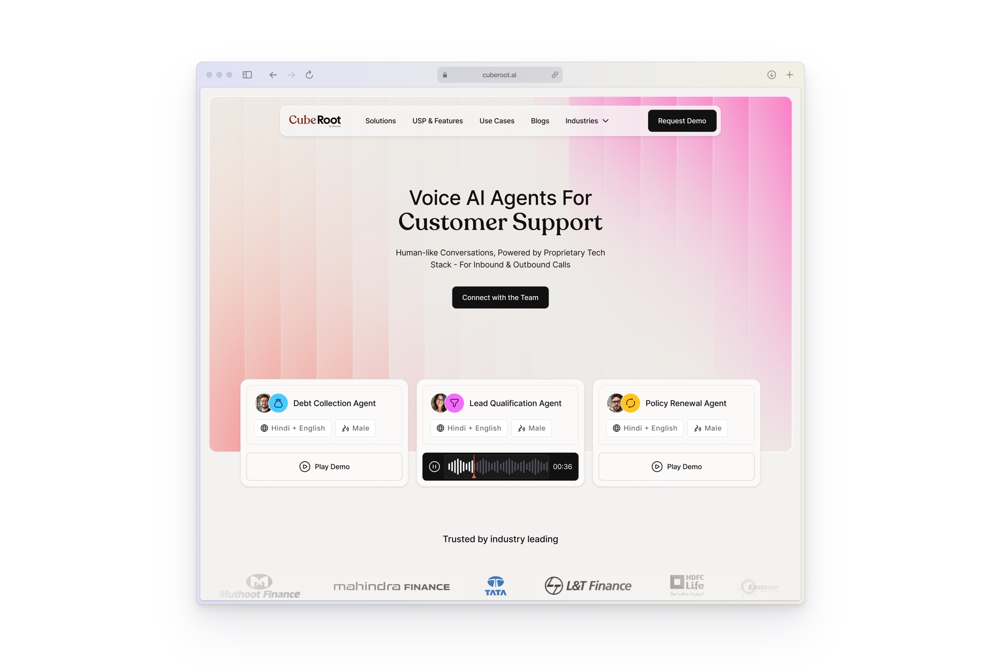 CubeRoot Website - Jio
